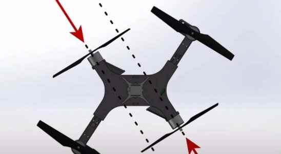 This drone folds its arms in flight to go anywhere
