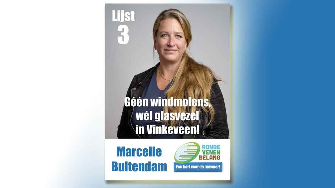 Marcelle Buitendam is now a candidate for Ronde Venen Belang.