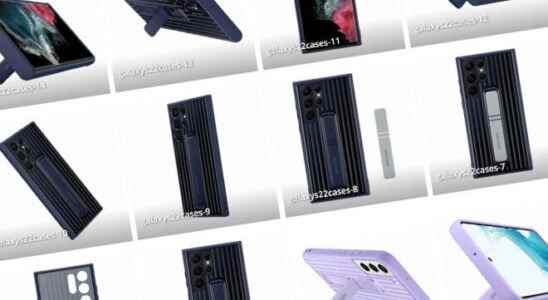 All official cases of the Samsung Galaxy S22 series leaked