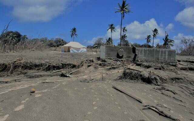 Beginning to heal its wounds Tonga reconnected to the world