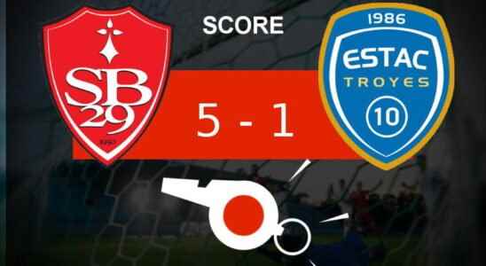 Brest Troyes series of goals for Stade Brestois 5 1