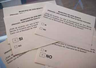Don Benito and Villanueva de la Serena referendum vote and