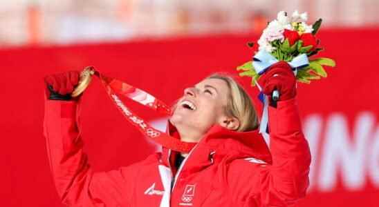 Lara Gut Behrami Olympic Super G champion