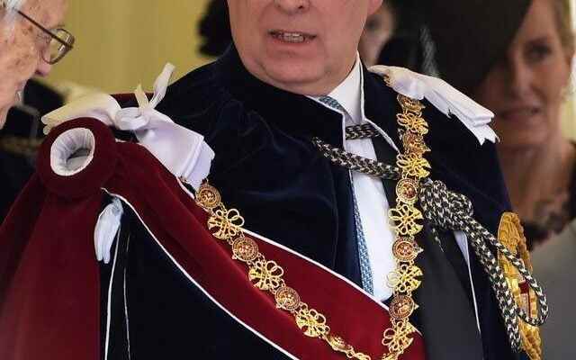 Prince Andrew son of the Queen of England has reached