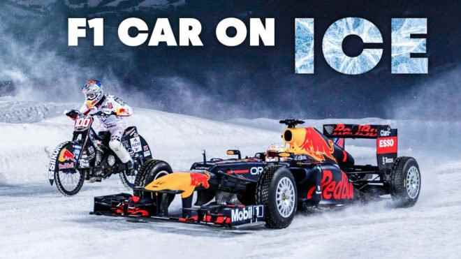 Red Bull takes Max Verstappen to the ice track in