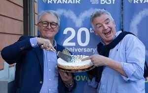 Ryanair celebrates 20 years at Bergamo Airport a success story