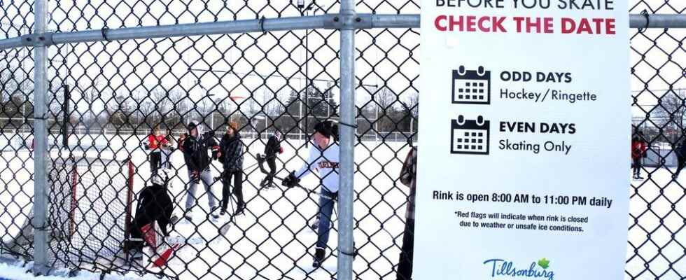 Security guards cameras should detect vandalism at outdoor rink