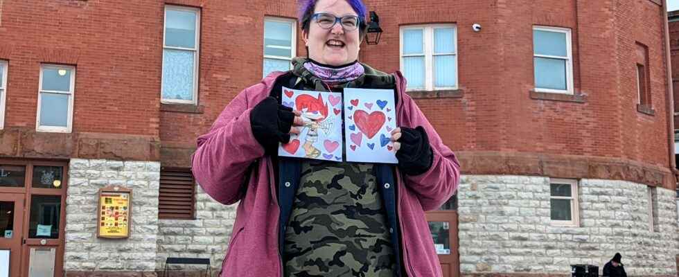 Stratford woman creating and selling original anime style Valentines Day cards