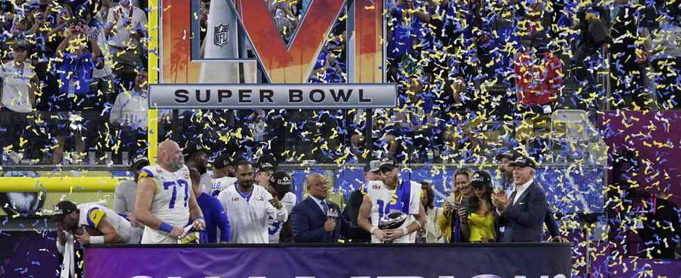 Super Bowl 2022 the Rams win at the end of