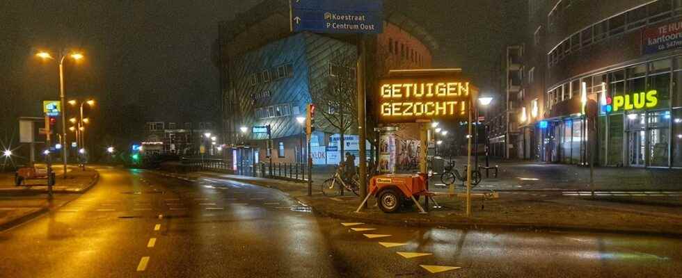 Text carts on Amersfoortse Stadsring after serious accident with driver