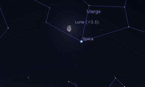 The Moon in rapprochement with Spica