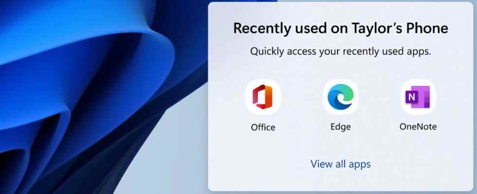 Windows the Your Phone app will bring your smartphone a