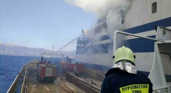 deadly fire on a ferry off the island of Corfu