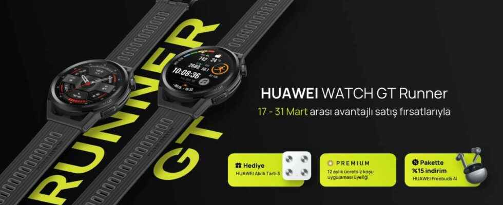 HUAWEI Watch GT Runner is on sale in the HUAWEI