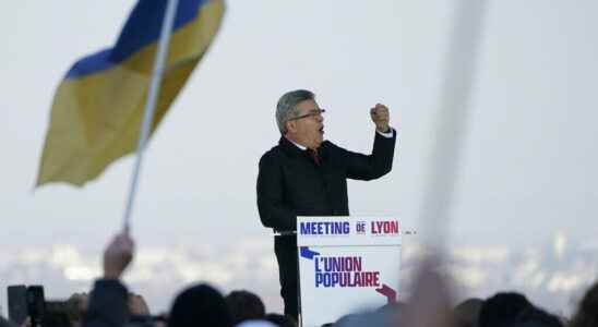 Jean Luc Melenchon campaigning in Lyon between Ukraine and purchasing power