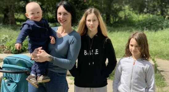Like Viktoria and her children thousands of Ukrainians welcomed to