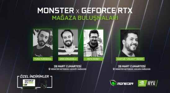Monster x GeForce RTX store meetups start with special discounts
