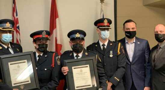 Police couple honored for lifesaving effort