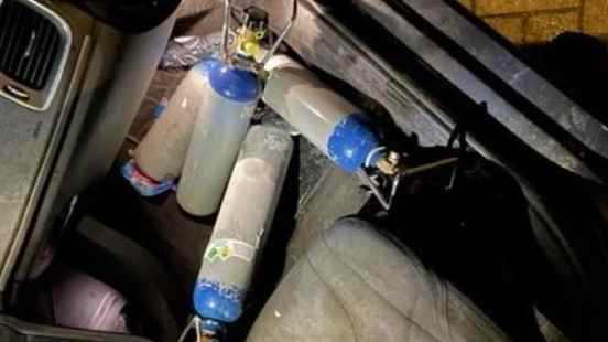 Police share images of chase driver who uses laughing gas
