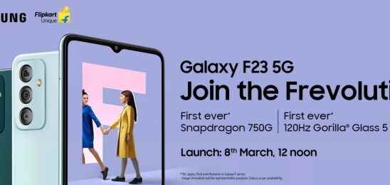 Samsung Galaxy F23 To Be Introduced On March 8th