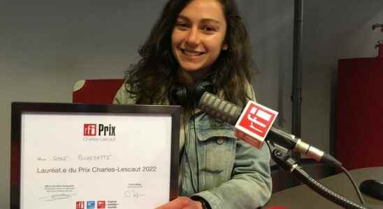 Sophie Pouzeratte winner of the 2022 RFI Charles Lescaut Prize