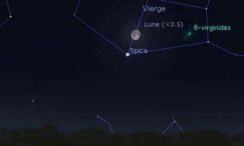 The Moon in rapprochement with Spica