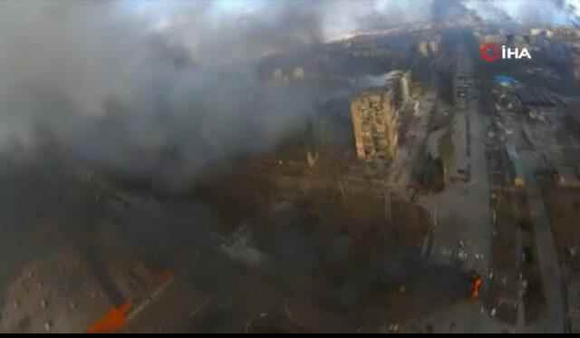 The destruction in the city of Mariupol shot by Russia