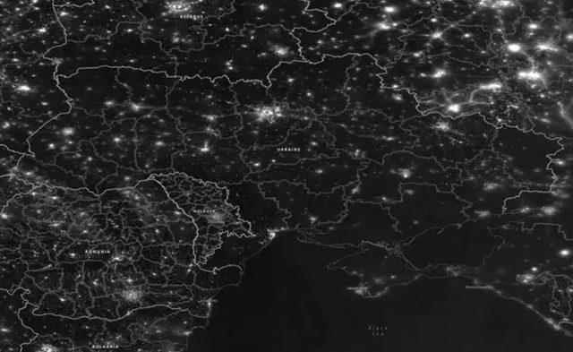 The images taken by NASA were astonishing Ukraine darkened