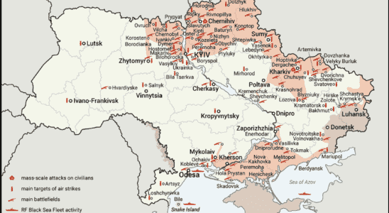 UKRAINE MAP Maps of Kiev and other fronts March 3