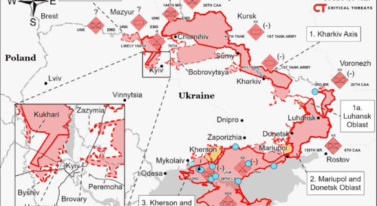 UKRAINE MAP Situation maps March 22 2022