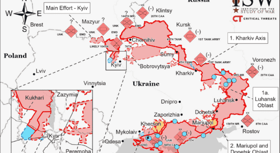 UKRAINE MAP Situation maps March 24 2022