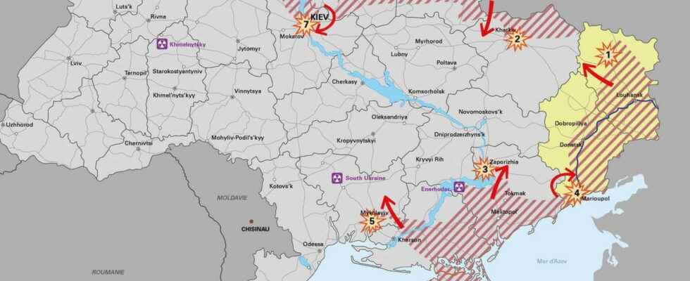 UKRAINE MAP Updated location maps March 7 2022