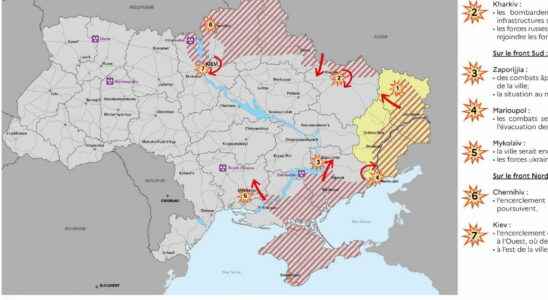 UKRAINE MAP Updated situation maps March 8 2022