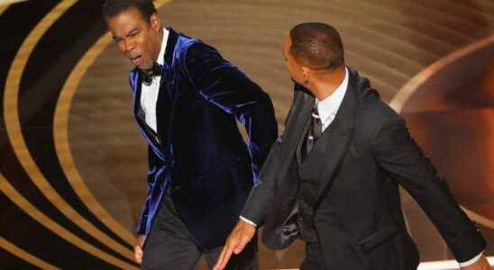 Will Smith slaps Chris Rock on stage at the Oscars
