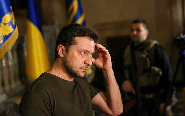 Zelensky announced in front of the cameras We havent seen