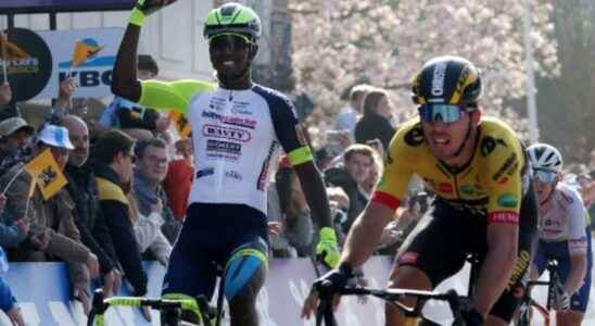 historic victory for Eritrean Biniam Girmay in the Ghent Wevelgem classic