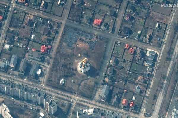 Massacre of civilians in Boutcha: satellite images contradict the Russian version - War in Ukraine ©EPN/Newscom/SIPA