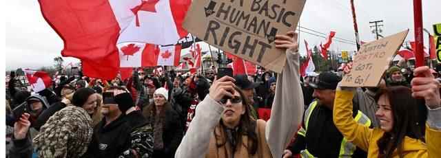 Protests held in Canada against Covid bans