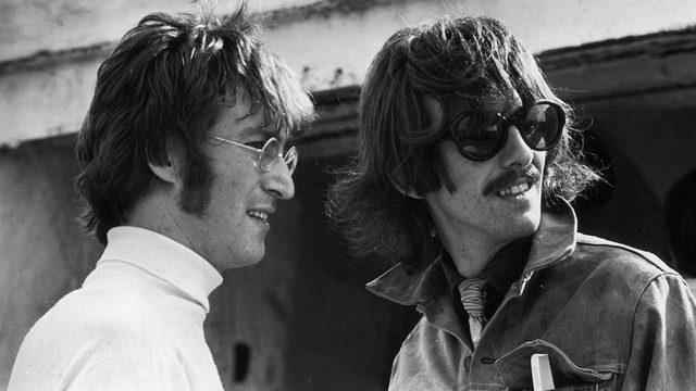 John Lennon and George Harrison