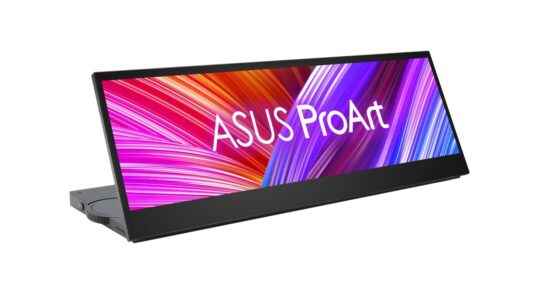 Asus unveils a surprising 14 inch portable touchscreen and tilting monitor