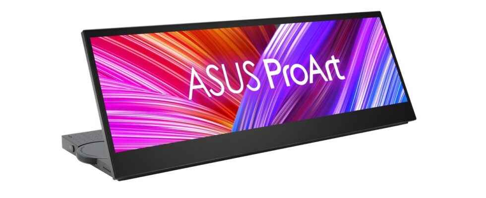 Asus unveils a surprising 14 inch portable touchscreen and tilting monitor
