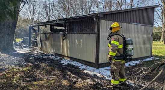 Fire destroys garage classic car and motorcycle