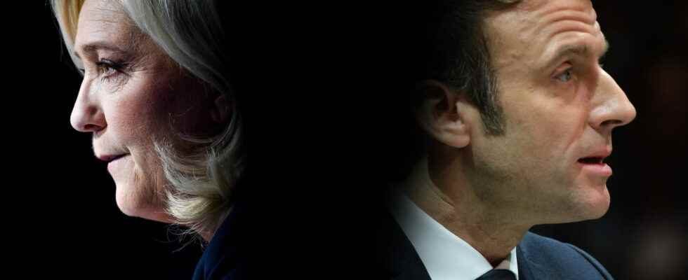 Le Pen close to Macron latest survey and evolution of