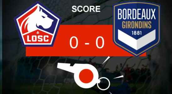 Lille Bordeaux the two teams finish tied look back