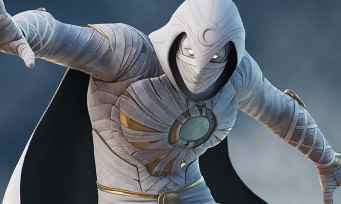 Moon Knight available in the game in his two costumes