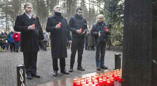 More than 130 people at commemoration of Soviet soldiers in