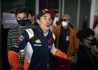 MotoGP Marquez In water you go as you can