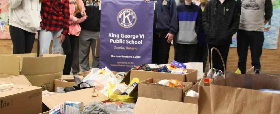 New Builders Club raises thousands of items for Sarnia food