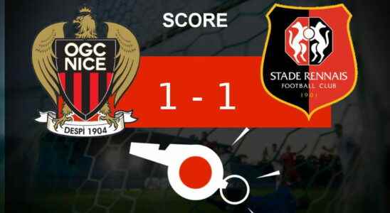 Nice Rennes OGC Nice failed to win the summary