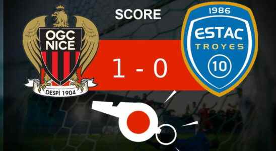 Nice Troyes OGC Nice wins 1 0 the highlights of